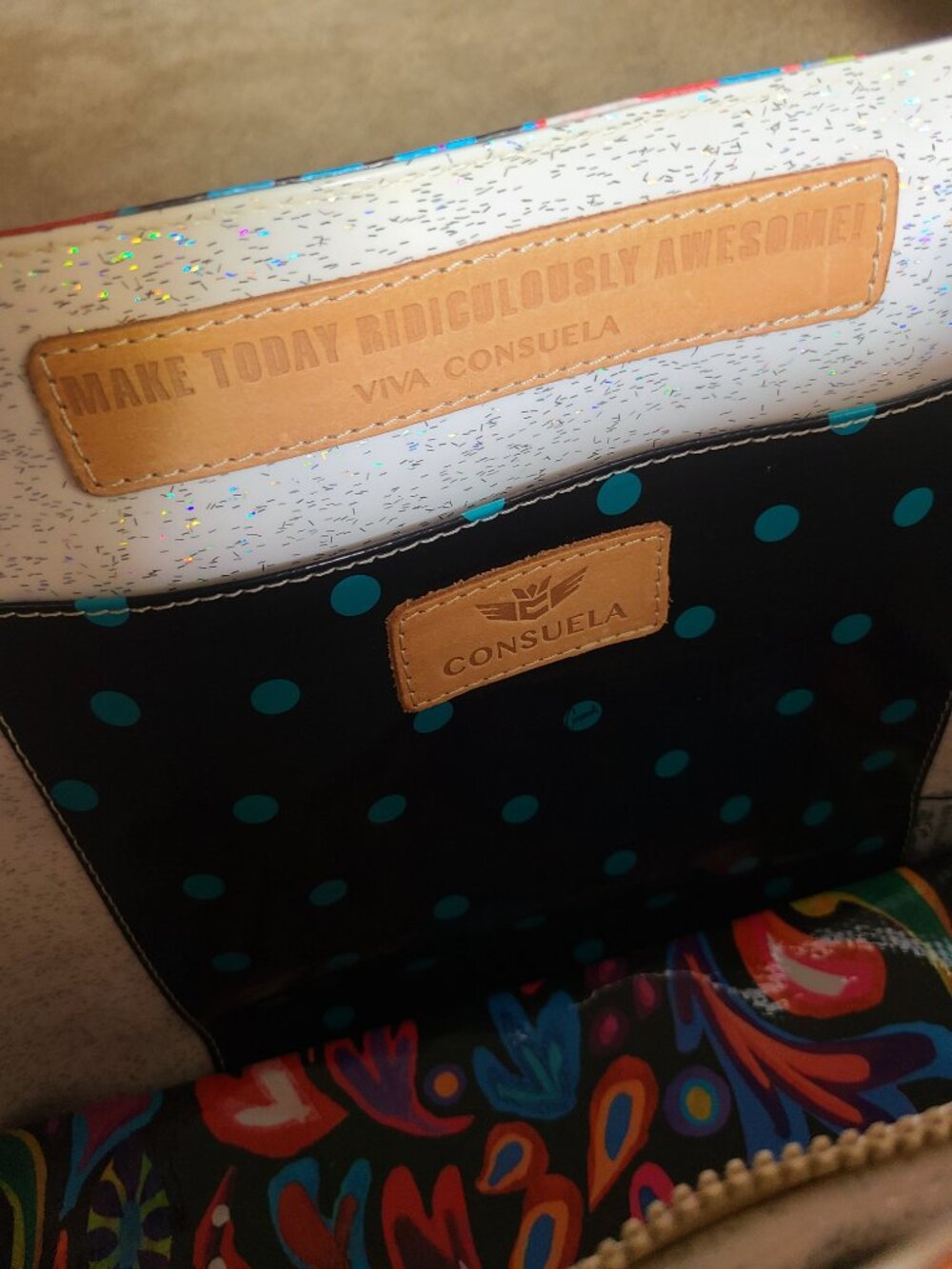Consuela Sophie Big Breezy Tote – Glitter Interior! - Picture 6 of 6
